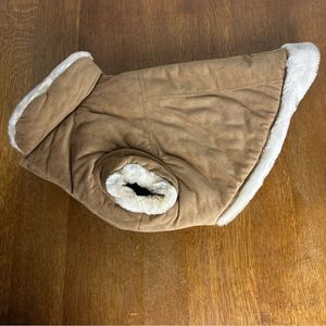 Dog Jacket American Kennel Club Faux Fur Trim Coat Size L